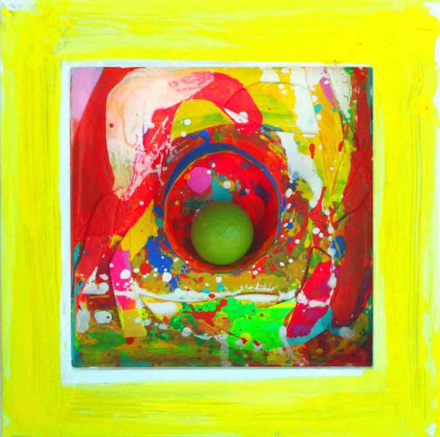 Peace(Acrylic-on-board,-tin-and-object)-190-x-190-mm-2017